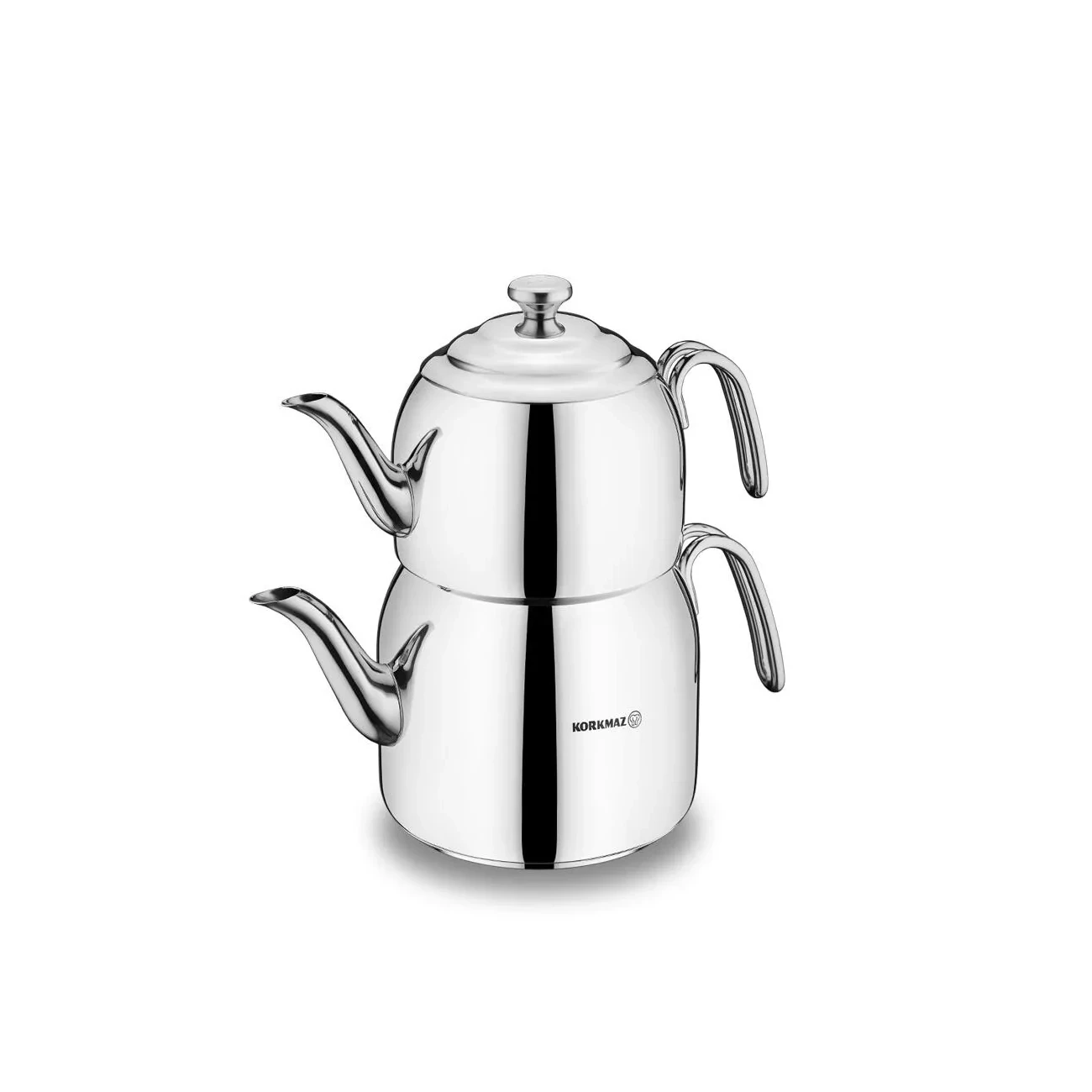 کتری و قوری کرکماز مدل دروپا میدی DROPPA MIDI A056 - KORKMAZ DROPPA MIDI A 056 TEAPOT SET