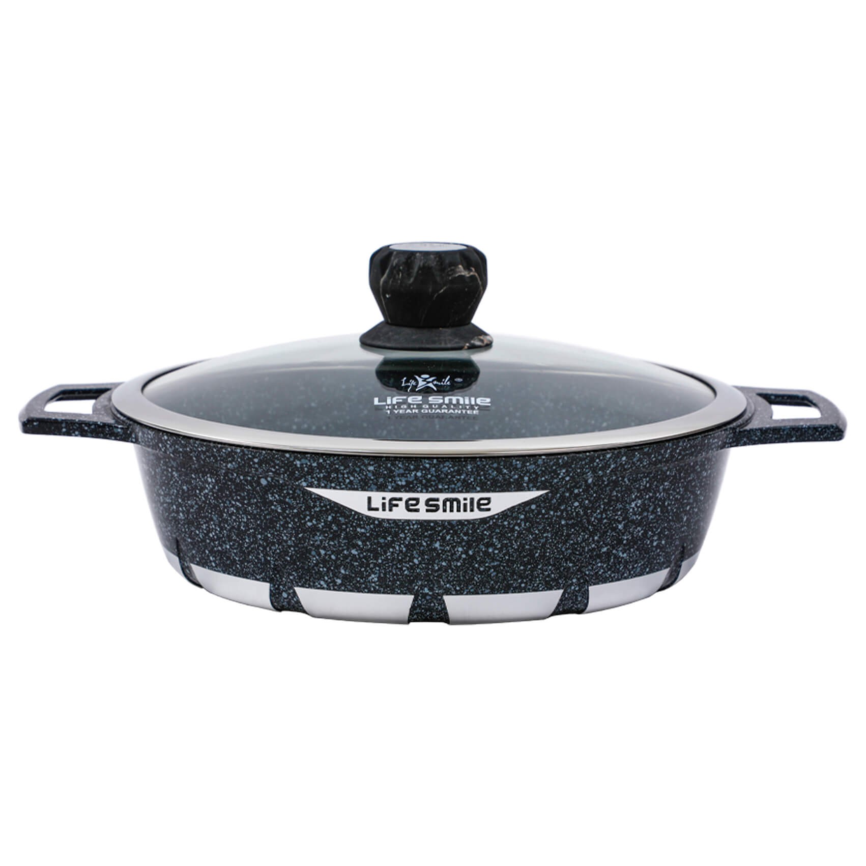 تابه گرانیتی لایف اسمایل مدل FLCMSHR40 - LIFE SMILE FLCMSHR40 Shallow Pot with Granite Coating