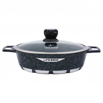 تابه گرانیتی لایف اسمایل مدل FLCMSHR40 - LIFE SMILE FLCMSHR40 Shallow Pot with Granite Coating