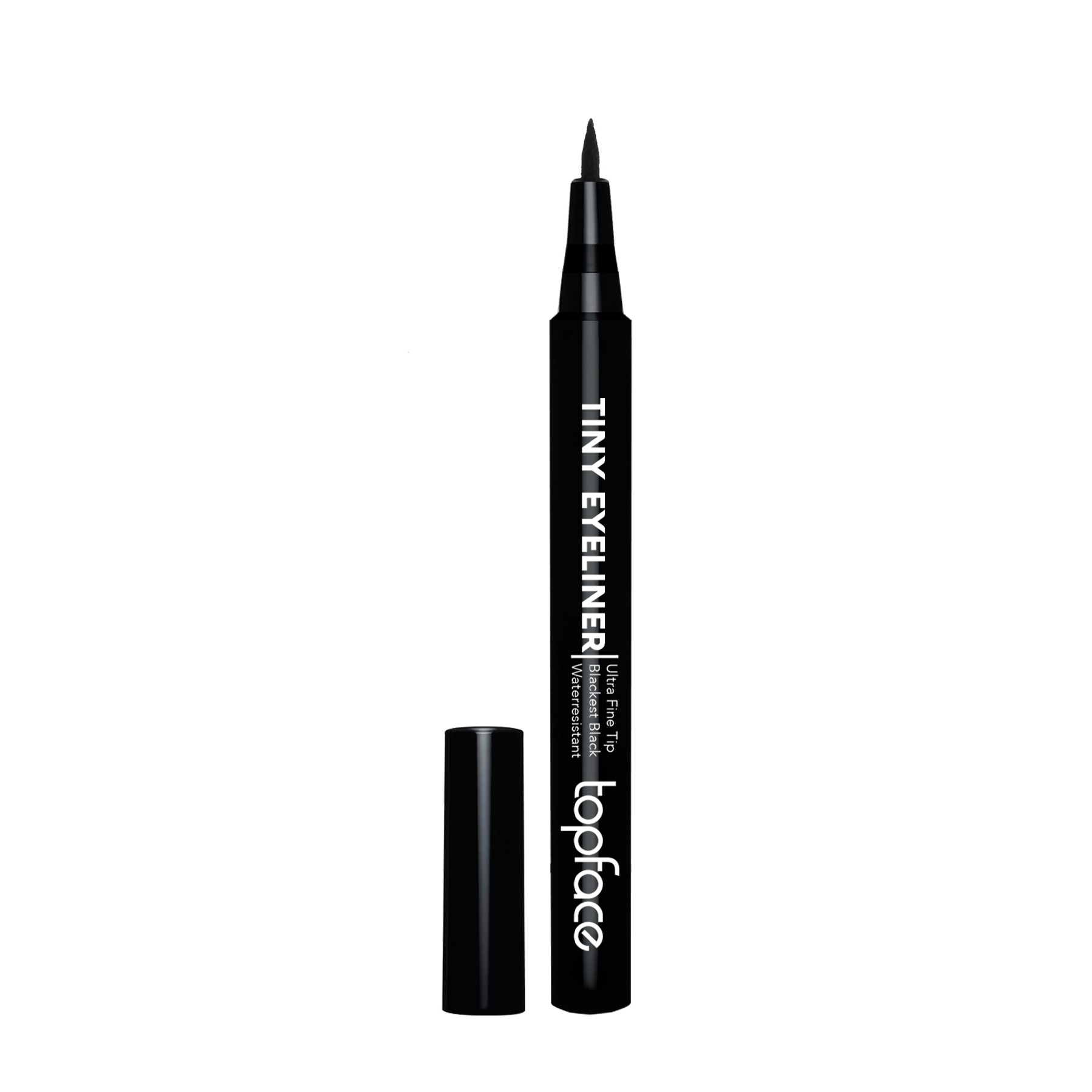 خط چشم ماژیکی ضد آب باریک  تاپ فیس - Topface Tiny Eyeliner Water Resistant Blackest Black Ultra Fine Tip