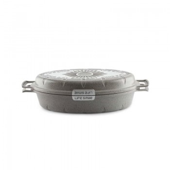 تابه ماهی گرانیتی دبل لایف اسمایل مدل FLCMFI42DUB -  LIFE SMILE FLCMFI42DUB FISH PAN