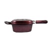 ماهیتابه رژیمی لایف اسمایل مدل FLCM2 30 سایز 30 - Life Smile FLCM2 30 Non stick Double Grill Pan