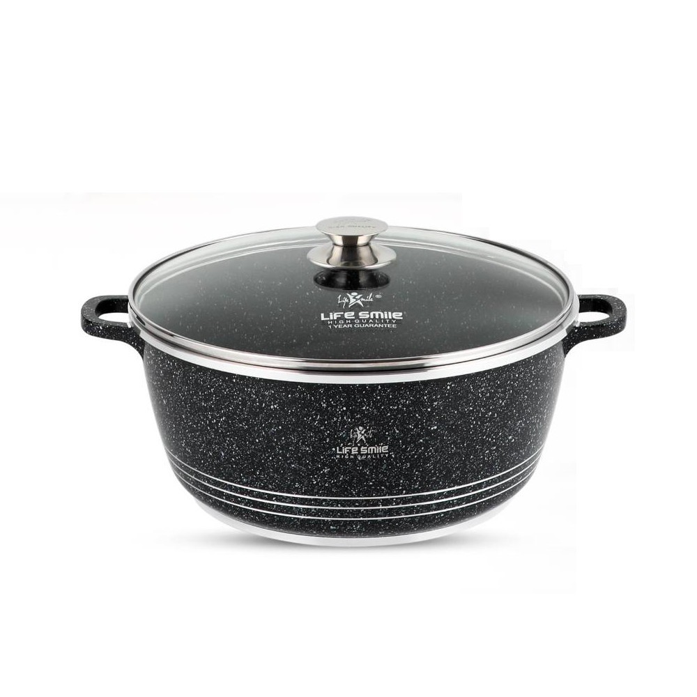 قابلمه گرانیتی لایف اسمایل مدل LIFEP7 28 - LIFESMIL LIFEP7-28 Granite Coated Soup Pot