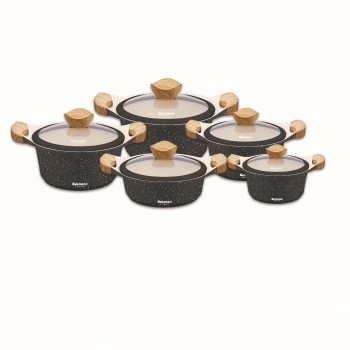 سرویس قابلمه نانو گرانیتی دلمونتی مدل DL 1150 شامل 10 پارچه