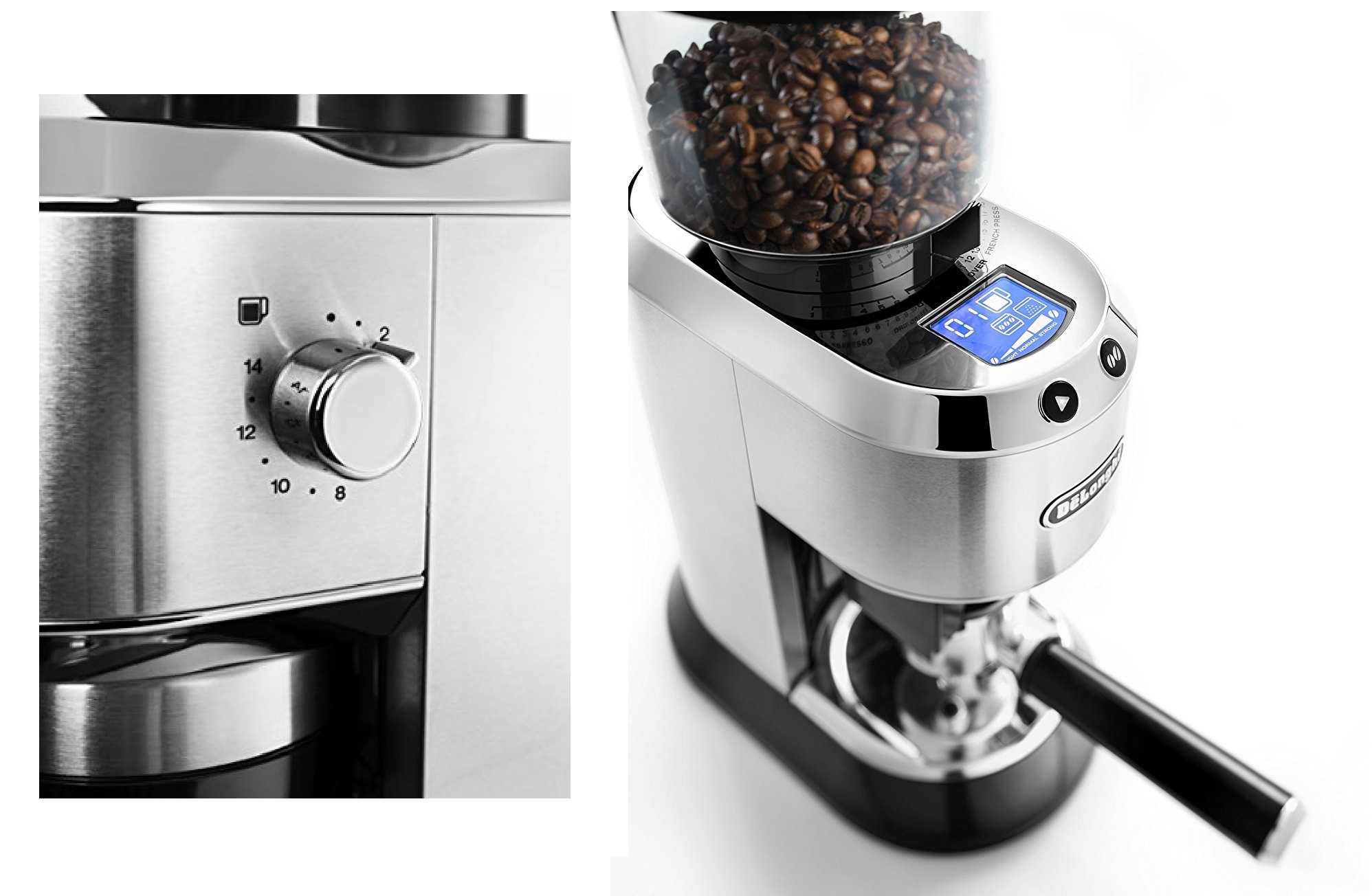 آسیاب قهوه دیجیتالی دلونگی مدل Dedica KG521 M تنظیمات