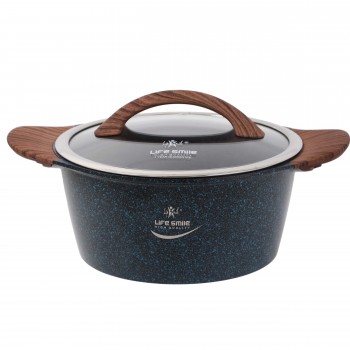 قابلمه گرانیتی لایف اسمایل مدل LIFEP5 سایز 28 - Life Smile LIFEP5 28 Non stick Granite Coating Soup Pot