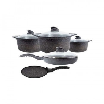 سرویس قابلمه گرانیتی عرشیا مدل CO360 2450 شامل 9 پارچه - ARSHIA CO360-2450 Cookware Set