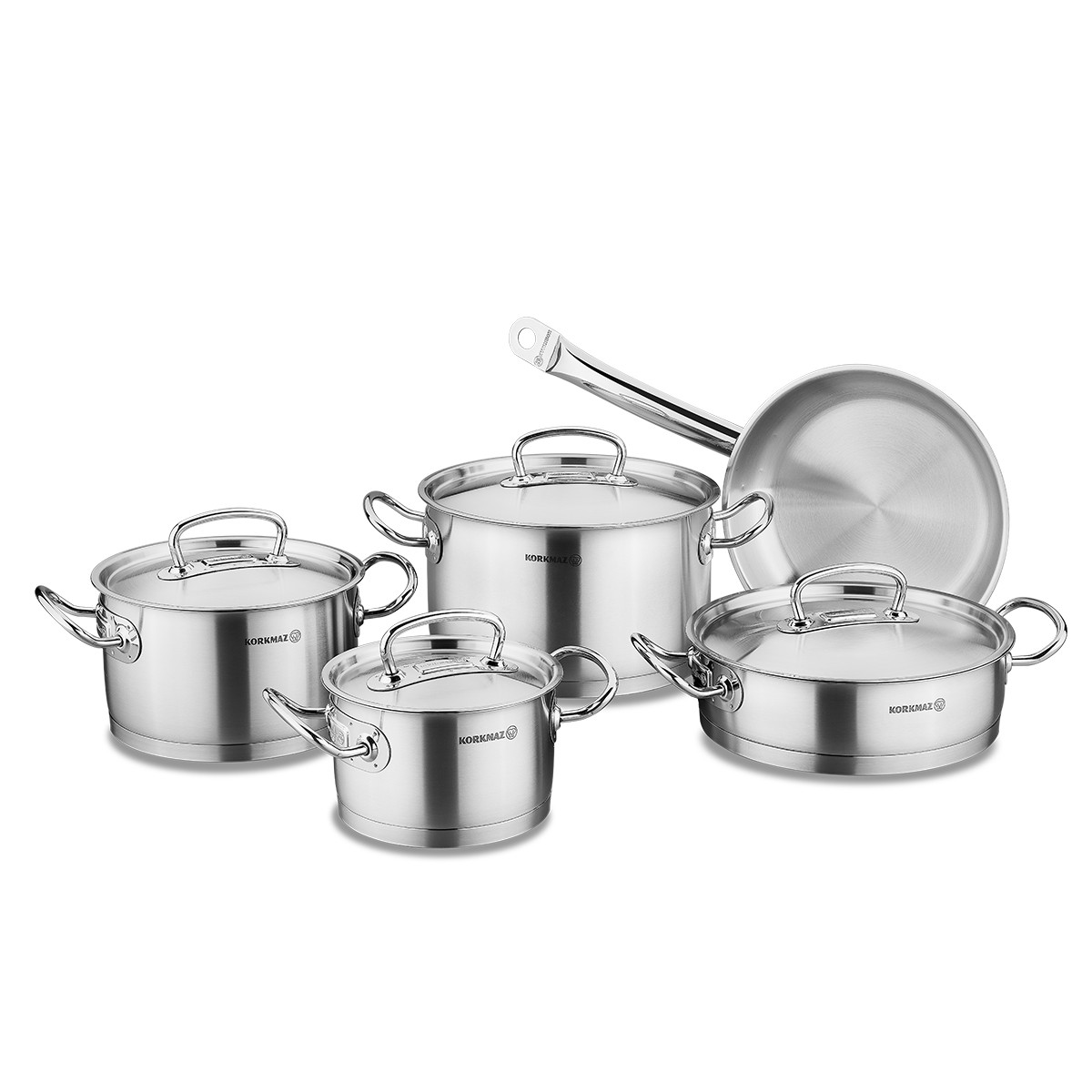 سرویس قابلمه کرکماز مدل پرولاین Proline A1150 - Korkmaz Proline A1150 cookware set