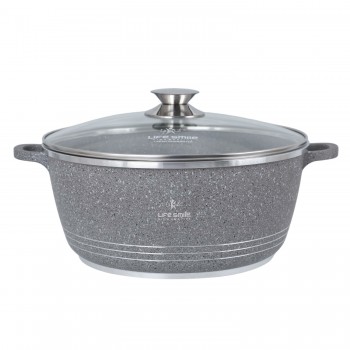 قابلمه گرانیتی لایف اسمایل مدل LIFEP7 20 - LIFESMILE LIFEP7-20 Granite Coated Soup Pot