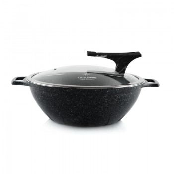 تابه وک دو دسته گرانیتی لایف اسمایل مدل FLCM2HWOK 32