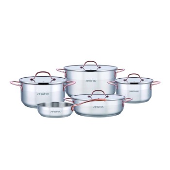 سرویس قابلمه عرشیا مدل SS064 3175 - ARSHIA SS064-3175 COOKWARE SET