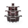 سرویس قابلمه گرانیتی لایف اسمایل مدل FLCM 3 شامل 6 پارچه - LIFESMILE FLCM-3 Cookware Set