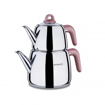 کتری و قوری کرکماز مدل Bella A045 - Korkmaz Bella A 045 Kettle and Teapot