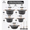 سرویس قابلمه گرانیتی لایف اسمایل مدل MR10 شامل 10 پارچه - Lifesmile Cookware Set MR10