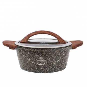 قابلمه گرانیتی لایف اسمایل مدل LIFEP5 سایز 24 - Life Smile LIFEP5 Non stick Granite Coating Soup Pot