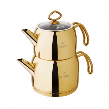 کتری و قوری لایف اسمایل مدل TK1 7G - LIFE SMILE TK1-7G Kettle and Teapot